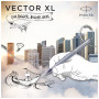 Ручка пір'яна Parker VECTOR 17 XL Metallic Silver Blue CT  FP M (06 112)