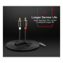 Кабель мультимедійний 3.5mm M to 2xRCA M 5.0m AV116 black Ugreen (10591) Кабель мультимедійний 3.5mm M to 2xRCA M 5.0m AV116 black Ugreen (10591)