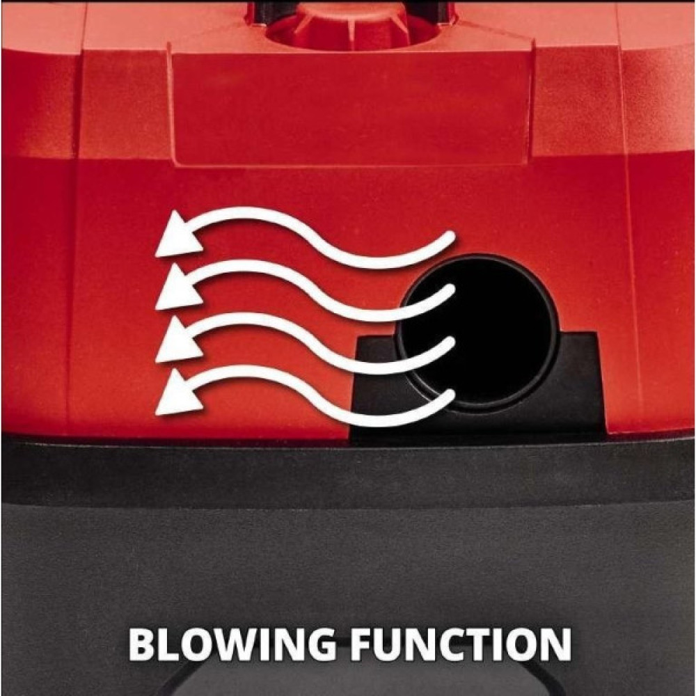 Пилосос професійний акумуляторний Einhell TE-VC 18/10 Li - Solо PXC 18В 90мБар контейнер 10л 4кг без АКБ та ЗП