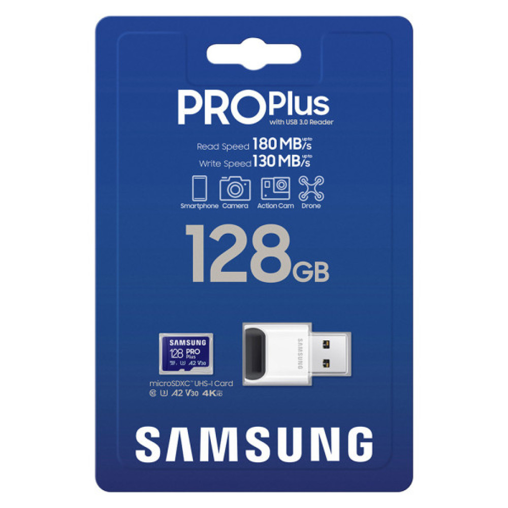 Карта пам'яті Samsung 512GB microSDXC class 10 UHS-I U3 V30 Pro Plus (MB-MD512SB/WW)