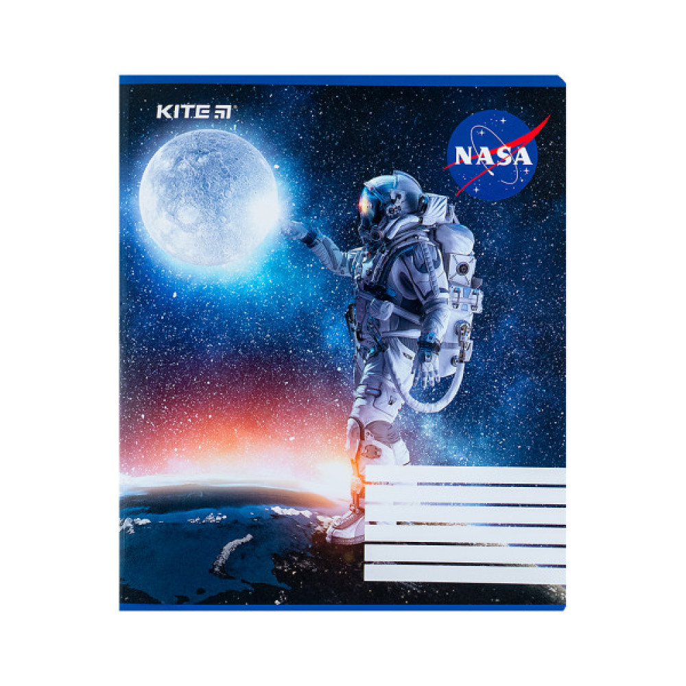 Зошит Kite NASA 18 аркушів, клітинка (NS24-236)