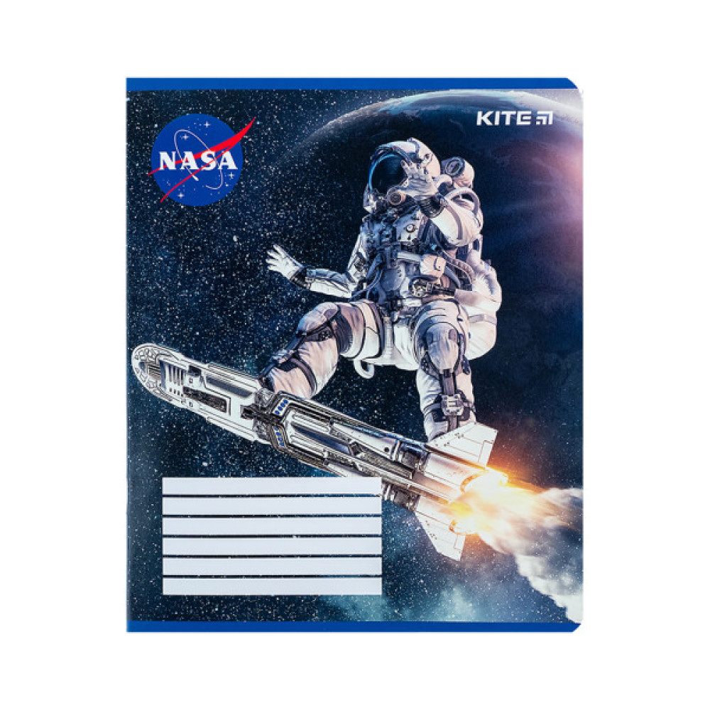 Зошит Kite NASA 18 аркушів, клітинка (NS24-236)