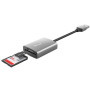 Кардрідер Trust Dalyx USB-A 3.2 > SD/microSD, Алюміній, 0.08м, Сірий