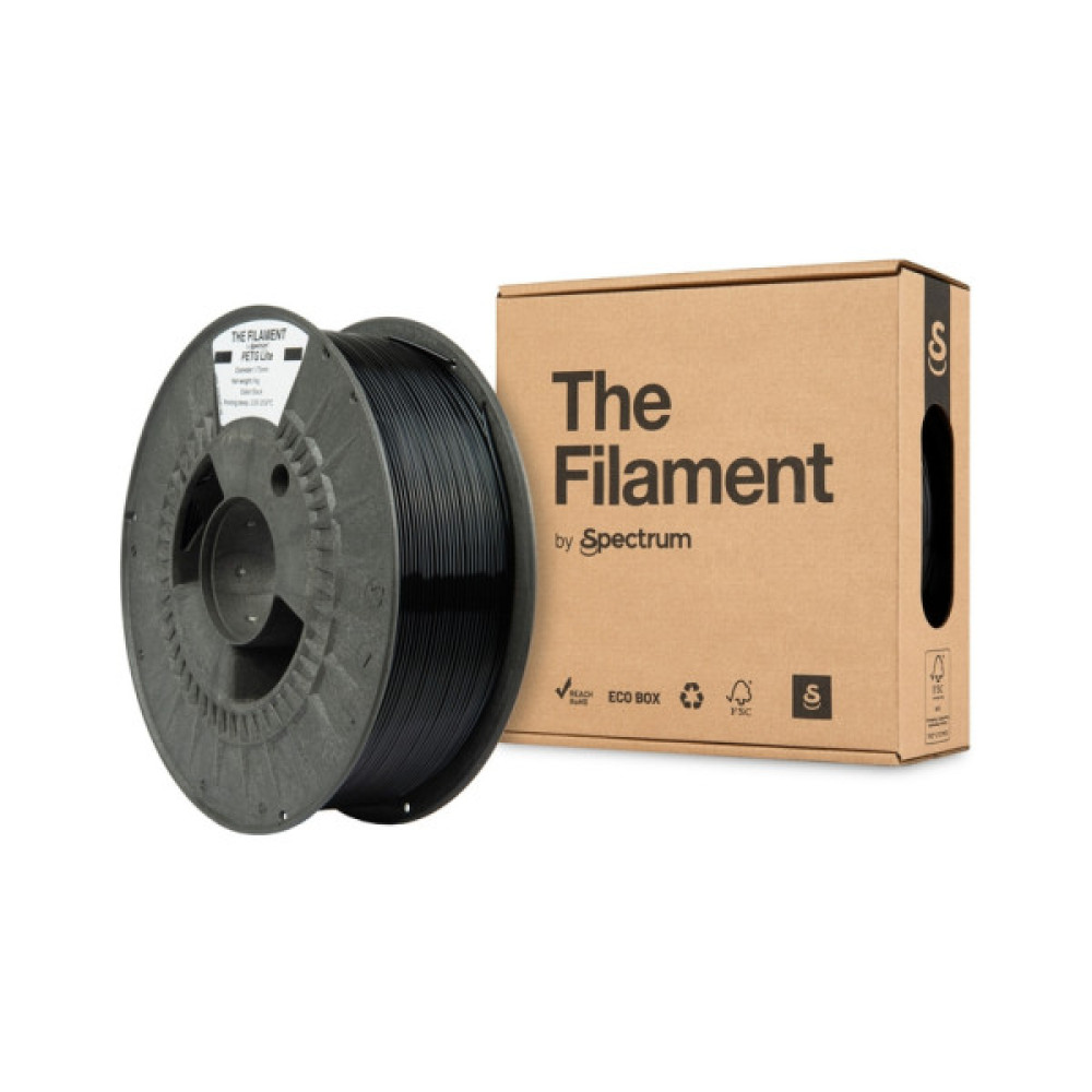 Пластик для 3D-принтера The Filament PETG Lite 1.75mm BLACK 1kg (TF-24245)