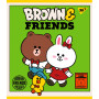 Зошит Yes А5 Line Friends 48 аркушів клітинка (766867) Зошит Yes А5 Line Friends 48 аркушів клітинка (766867)