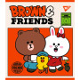 Зошит Yes А5 Line Friends 48 аркушів клітинка (766867) Зошит Yes А5 Line Friends 48 аркушів клітинка (766867)