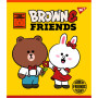 Зошит Yes А5 Line Friends 48 аркушів клітинка (766867) Зошит Yes А5 Line Friends 48 аркушів клітинка (766867)