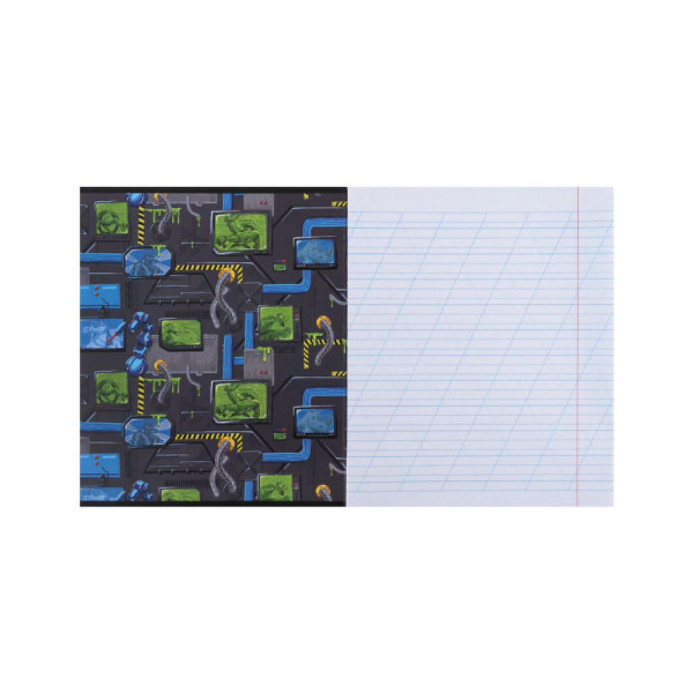 Зошит Kite Ninja Turtles, 12 аркушів, коса лінія (NT25-235)