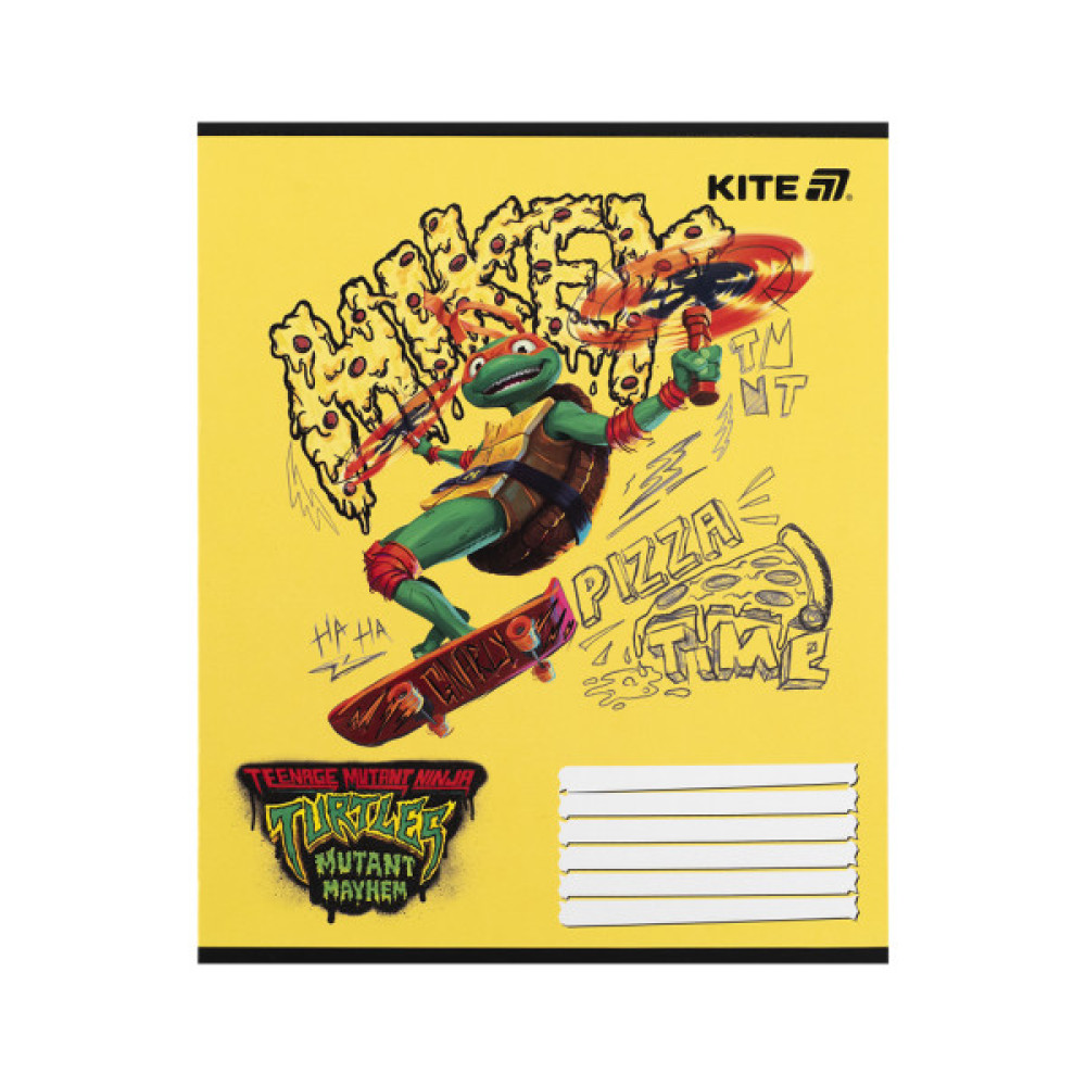 Зошит Kite Ninja Turtles, 12 аркушів, коса лінія (NT25-235)