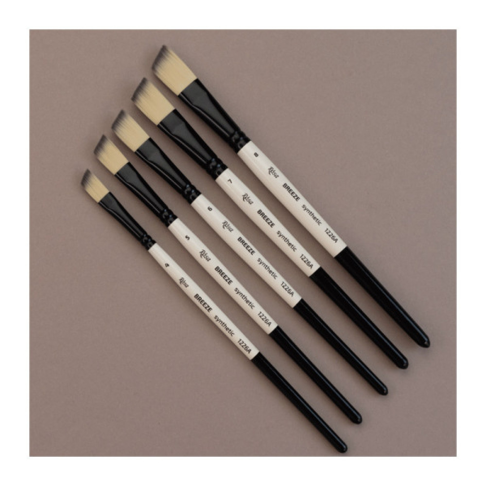 Пензлик для малювання Rosa Синтетика кутова, BREEZE 1226А, №0 (4823098535577)