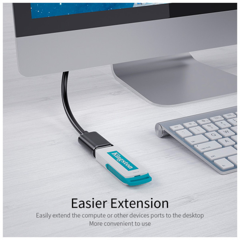 Дата кабель USB 3.0 AM/AF 3.0m Essager (EXCAM-YTD01)