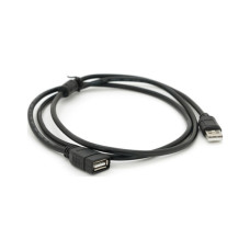 Дата кабель USB 2.0 AM/AF 1.5m ferrite black Voltronic (YT-AM/AF-1.5B)