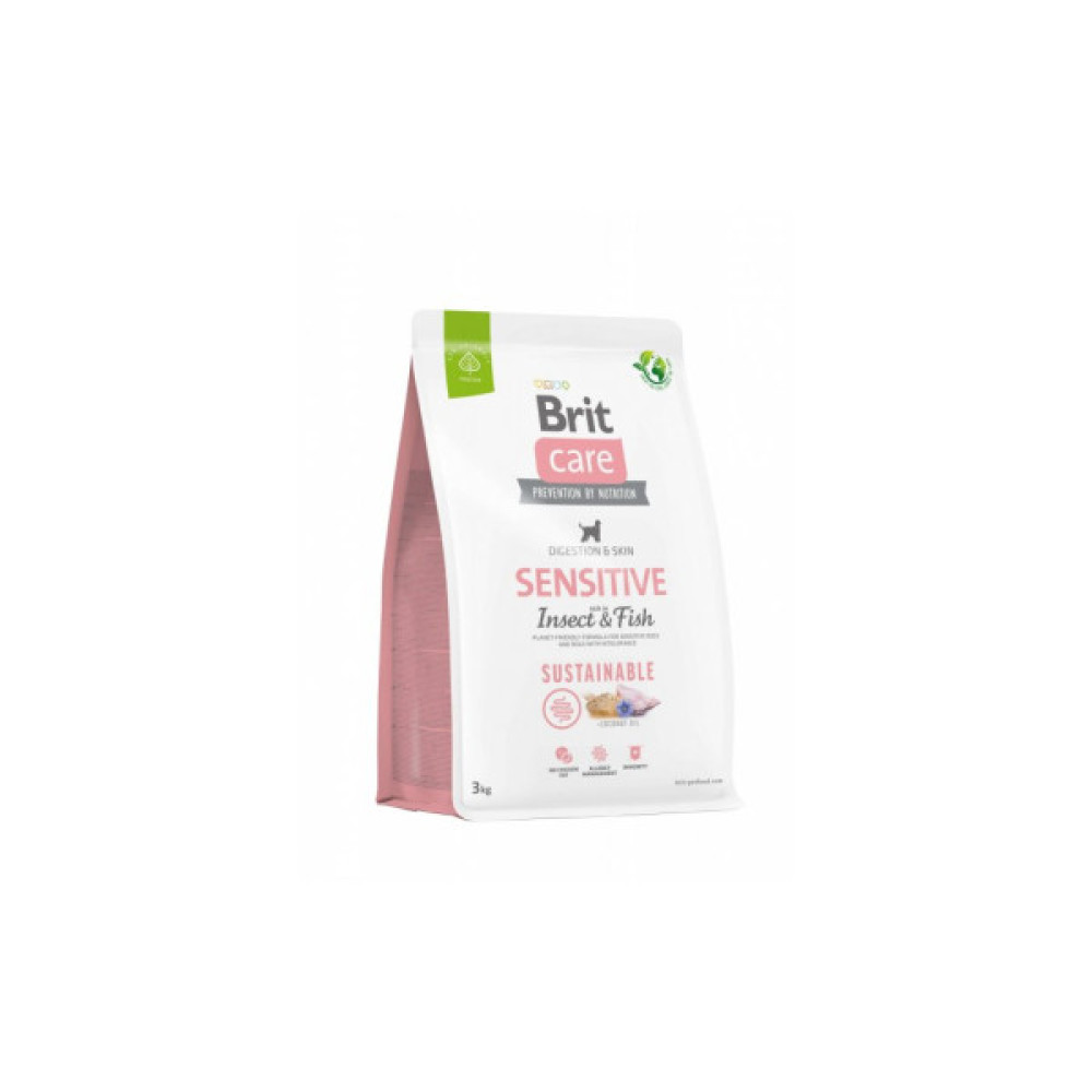 Сухий корм для собак Brit Care Dog Sustainable Sensitive Insect and Fish 3 кг (8595602559206)