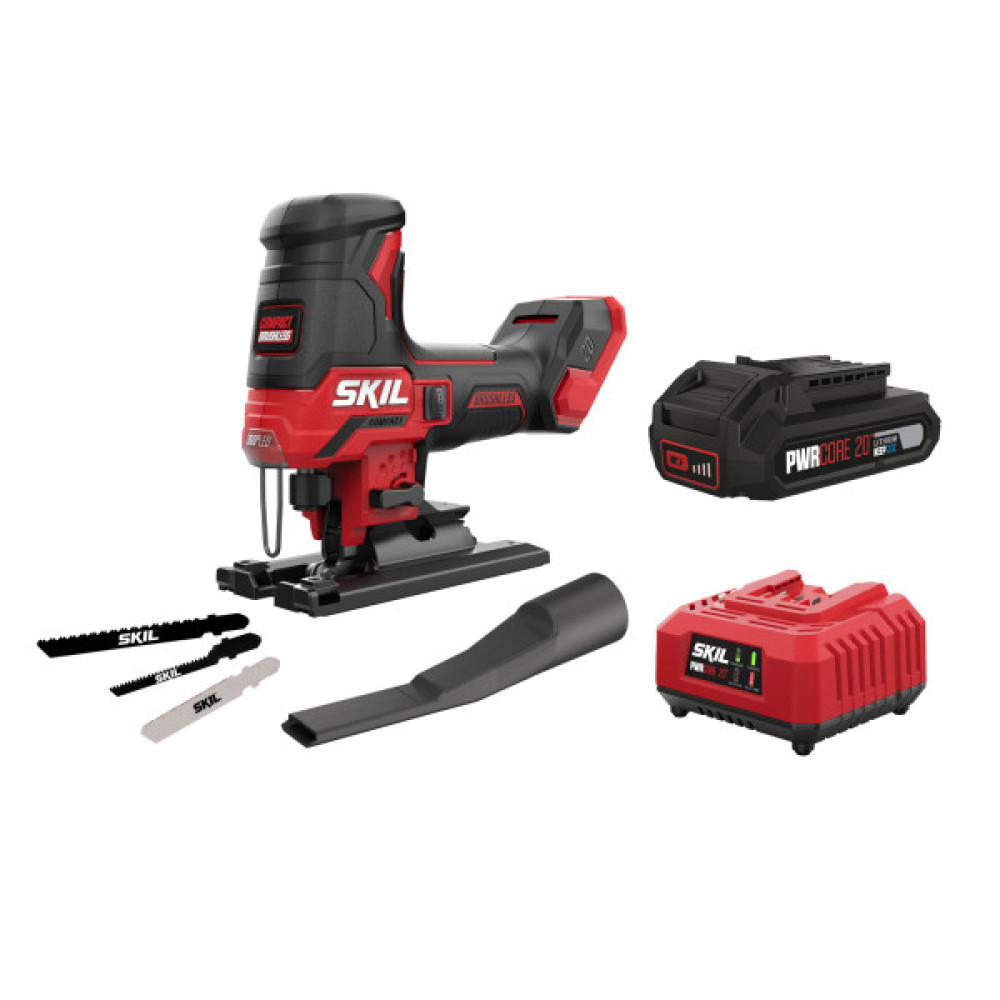 Лобзик акумуляторний SKIL 3440 CA Compact безщітковий 20В 1х2.5А·год 3500об·хв хід 23мм 1.5кг