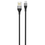 Дата кабель USB 2.0 AM to Micro 5P 1.0m 2.1A double-side black XO (NB188-M-1-BK)