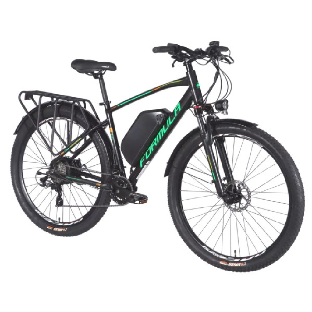 Електровелосипед Formula eCURSOR MAN AM DD 29" 19" 48B 17.5А*г 500Вт 2026 чорно-зелений (ELB-FR-29-244)