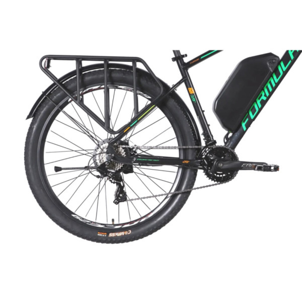 Електровелосипед Formula eCURSOR MAN AM DD 29" 19" 48B 17.5А*г 500Вт 2026 чорно-зелений (ELB-FR-29-244)