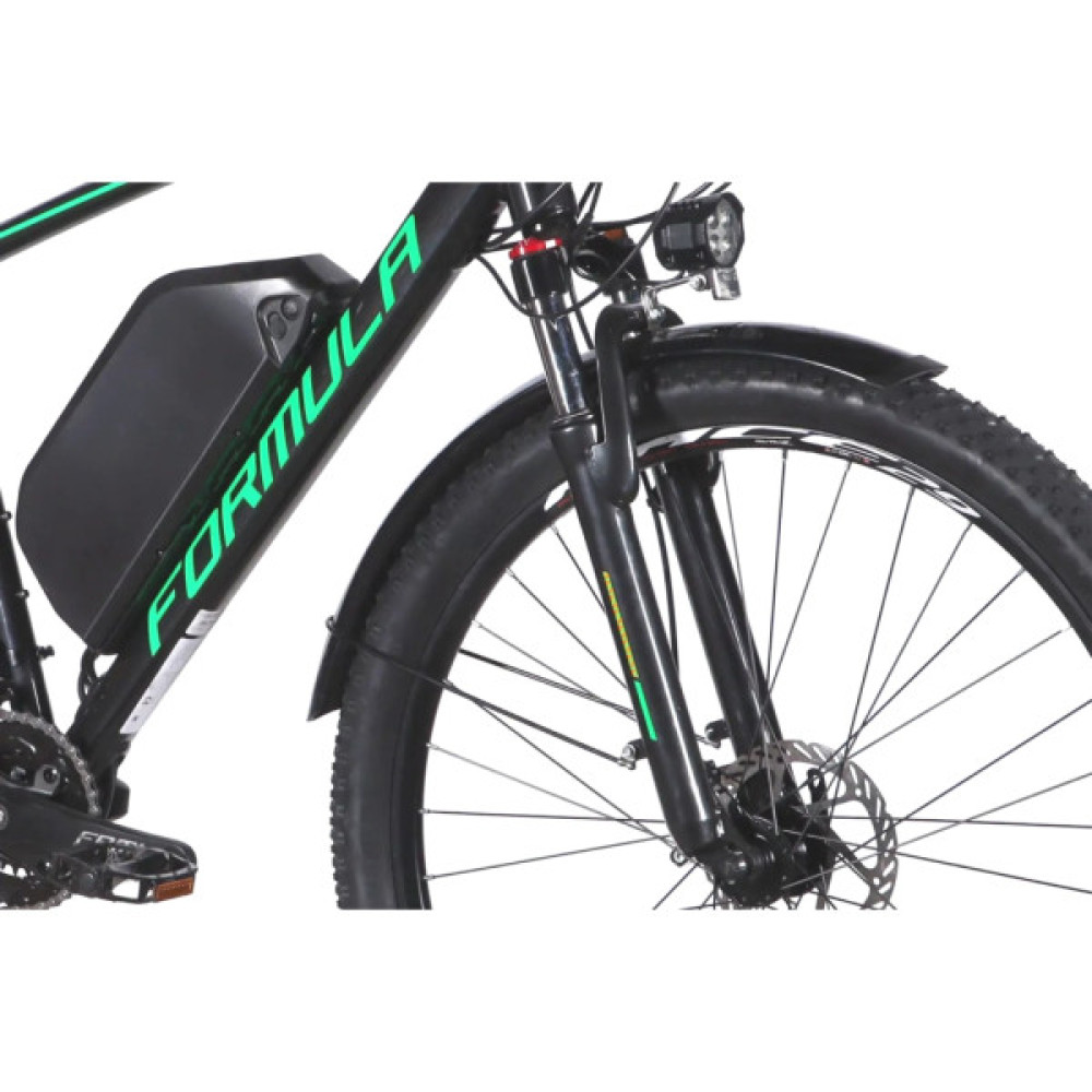 Електровелосипед Formula eCURSOR MAN AM DD 29" 19" 48B 17.5А*г 500Вт 2026 чорно-зелений (ELB-FR-29-244)