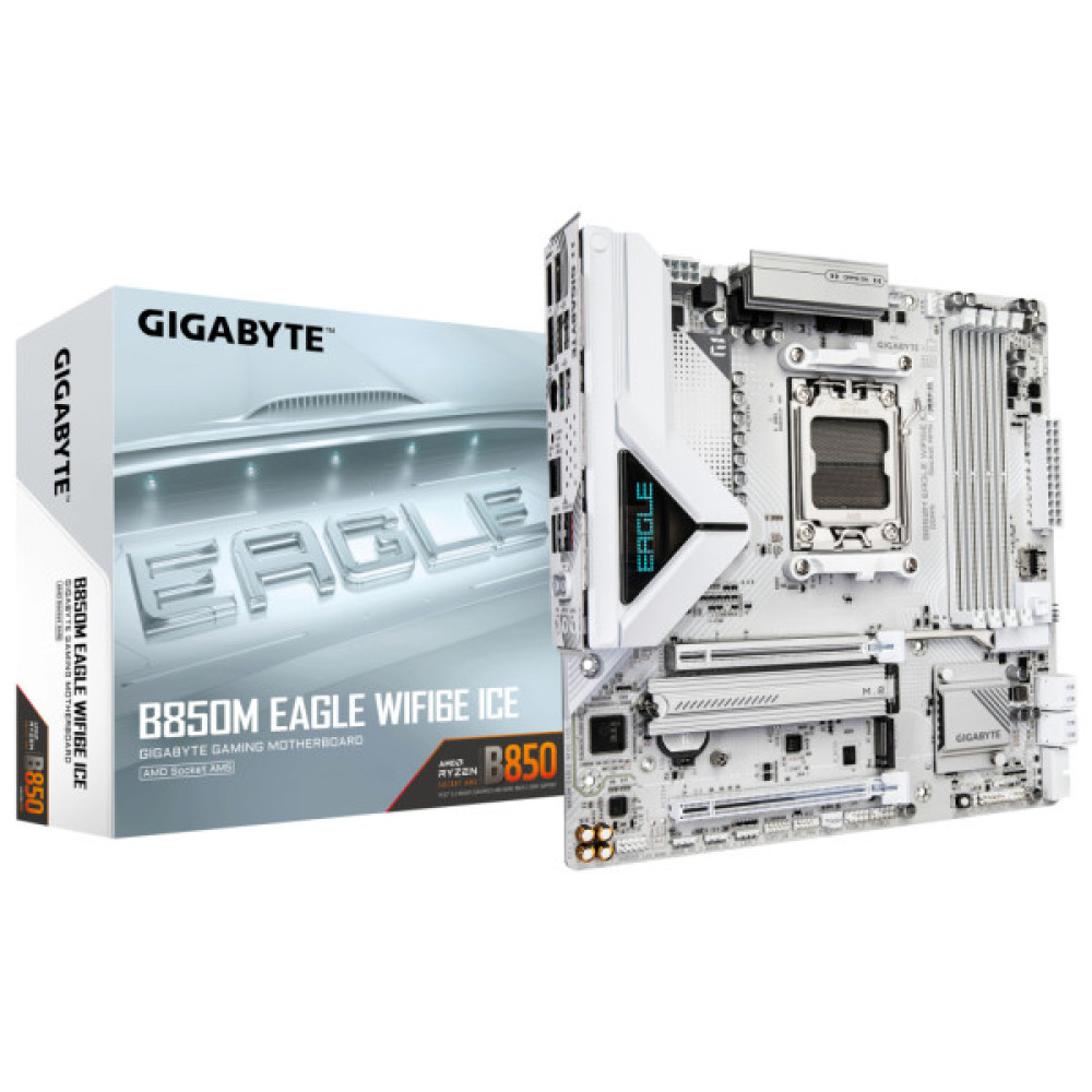 Материнська плата GIGABYTE B850M EAGLE WF6E ICE