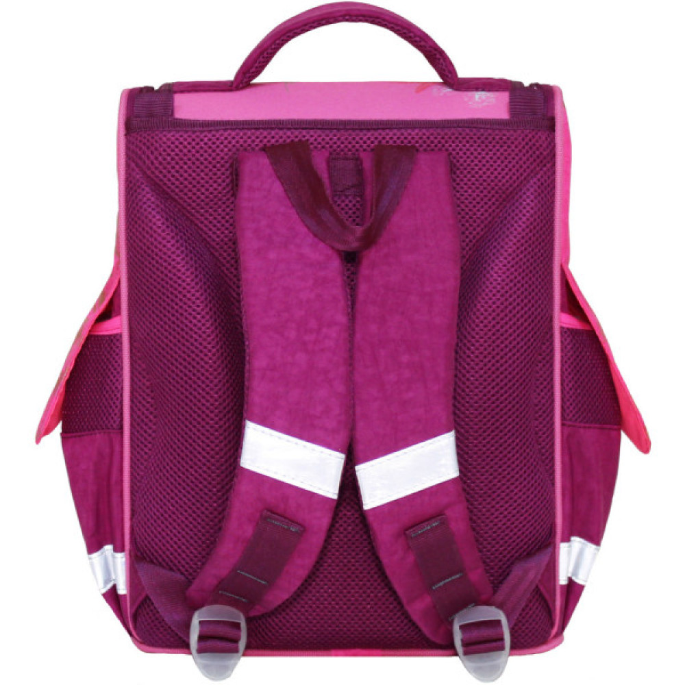 Портфель Bagland з ліхтариками Успіх 12 л. малиновий 389 (00551703) (80213700)