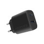 Зарядний пристрій Promate 17W USB-C + USB-A (biplug-2.black)