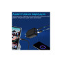 Зарядний пристрій Promate 17W USB-C + USB-A (biplug-2.black)