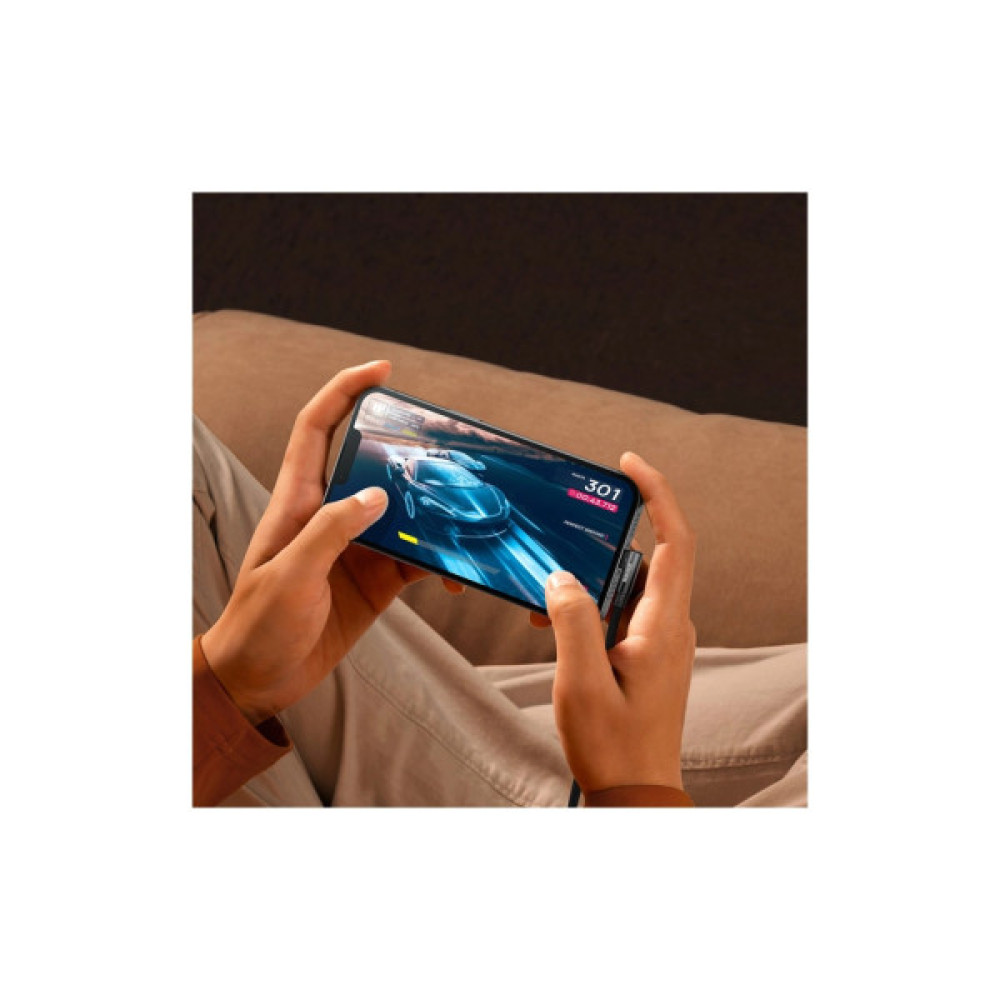 Дата кабель USB-C to Lightning 1.0m 20W 90° corner black Baseus (CAVP000201)