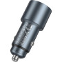 Зарядний пристрій HOCO 1xUSB-C PD30W + 1xUSB QC3.0 48W car adapter Z60 gray (6942007642095)