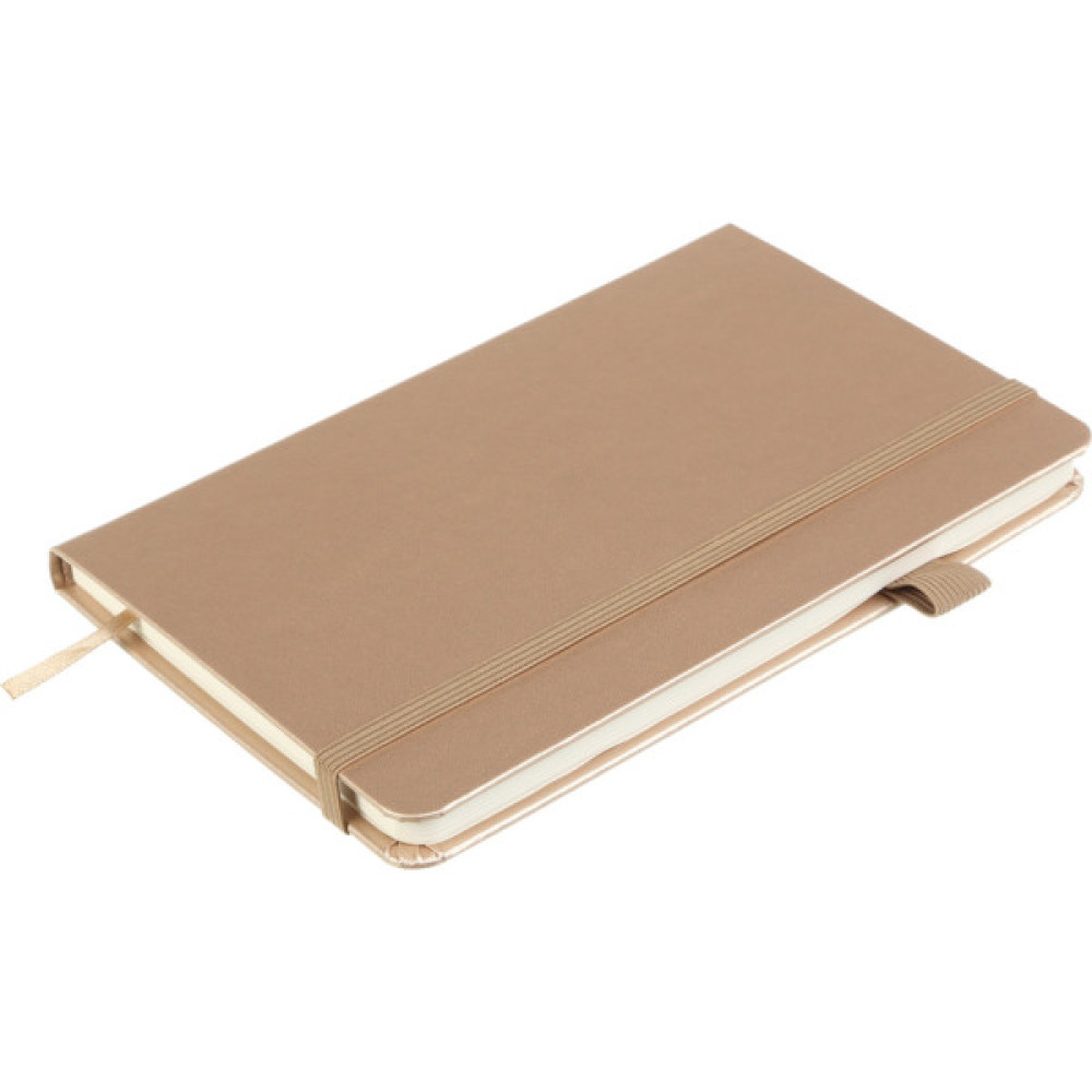 Книга записна Buromax Etalon 125x195 мм 96 аркушів в клітинку обкладинка зі штучної шкіри Золота (BM.291160-23)