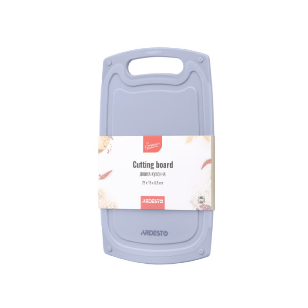 Дошка для нарізання Ardesto Gemini 25 х 15 х 0.8 см пластик, сірий (AR1425GR) Дошка для нарізання Ardesto Gemini 25 х 15 х 0.8 см пластик, сірий (AR1425GR)