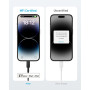 Дата кабель USB-C to Lightning 1.8m nylon 322 black Anker (A81B6G11) Дата кабель USB-C to Lightning 1.8m nylon 322 black Anker (A81B6G11)