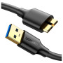 Дата кабель USB 3.0 AM to Micro B 0.5m US130 black Ugreen (10840)