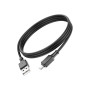 Дата кабель USB 2.0 AM to Micro 5P 1.0m Assistant silicone X101 black HOCO (6942007604055)