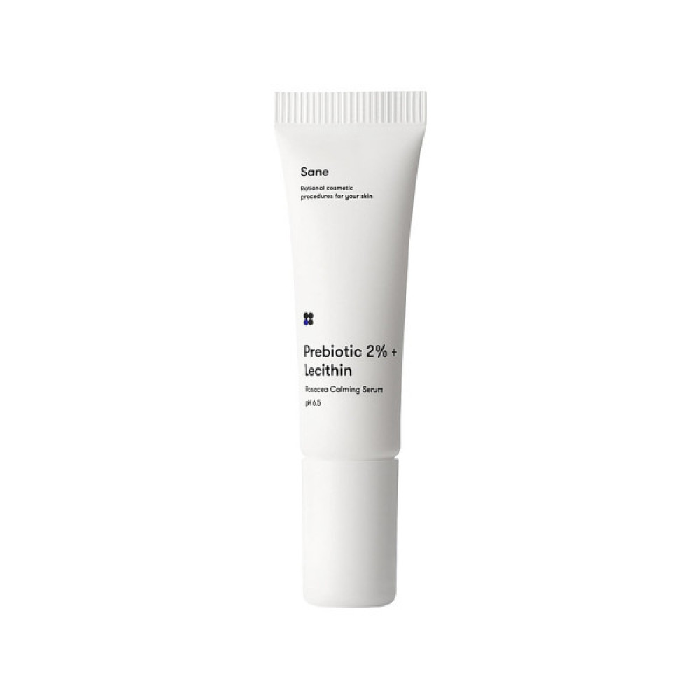 Сироватка для обличчя Sane Prebiotic 2% + Lecithin Rosacea Calming Serum pH 6.5 Заспокійлива 30 мл (4820266830601)