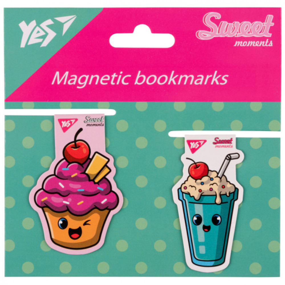 Закладки для книг Yes магнітні Sweet Cream Cake, 2шт (708114)