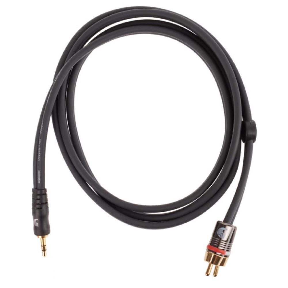 Інсертний кабель D'Addario Custom Series Dual RCA to 3.5 Stereo Mini Jack Cable (1.5m) (PW-MP-05)