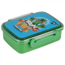 Ланч-бокс дитячий Yes Minecraft 420 мл, зелено-блакитний (708053)