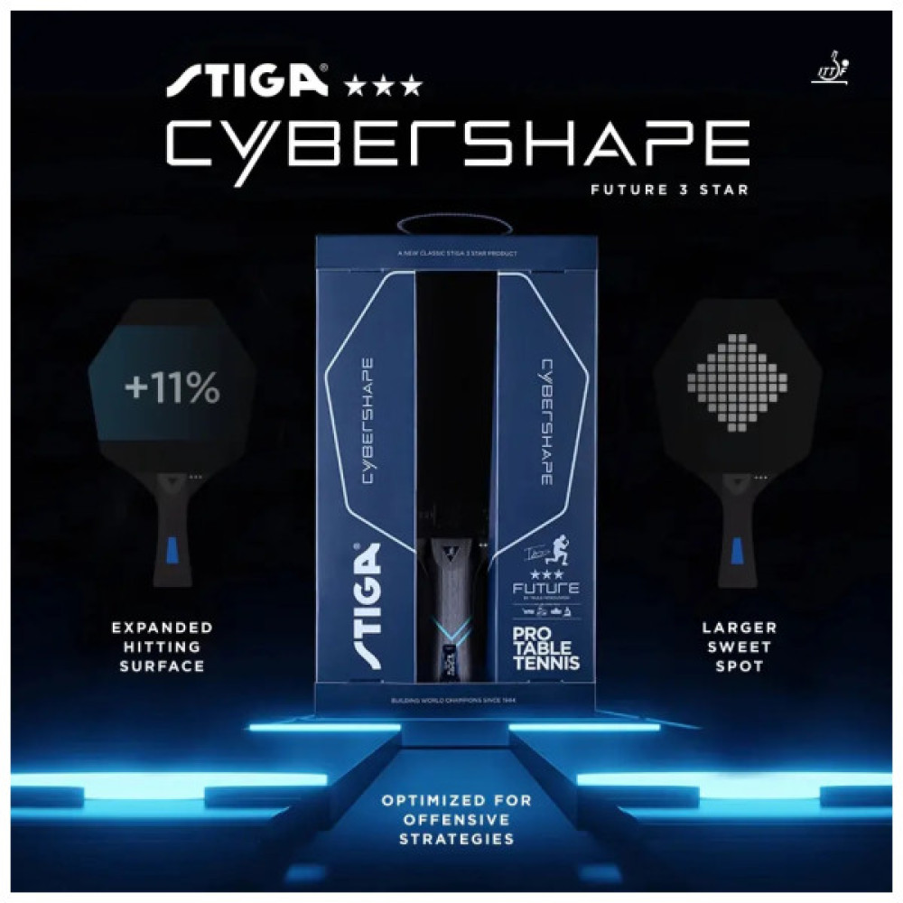 Ракетка для настільного тенісу Stiga Cybershape Future 3 Star FL (1213-0304-35) (931284)