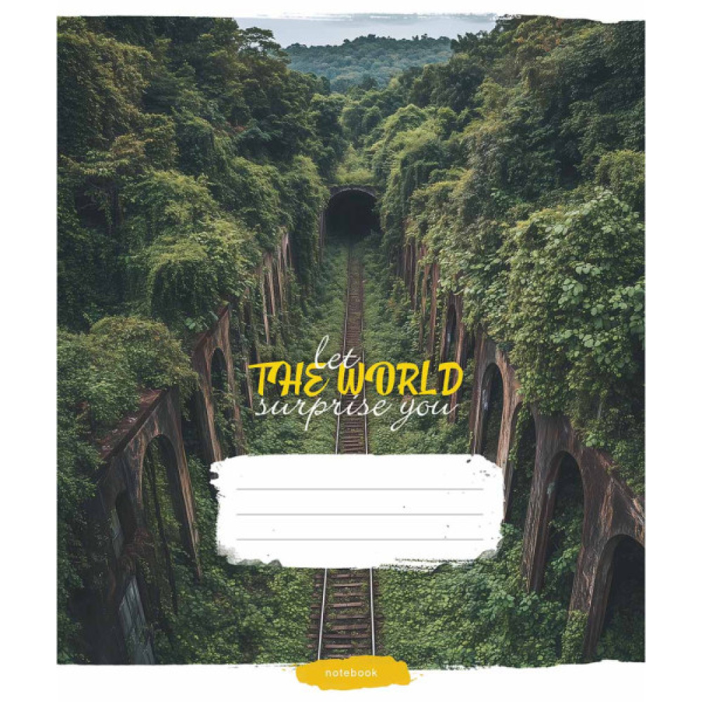 Зошит Школярик Let the world surprise you 60 аркушів клітинка (060-3548K)