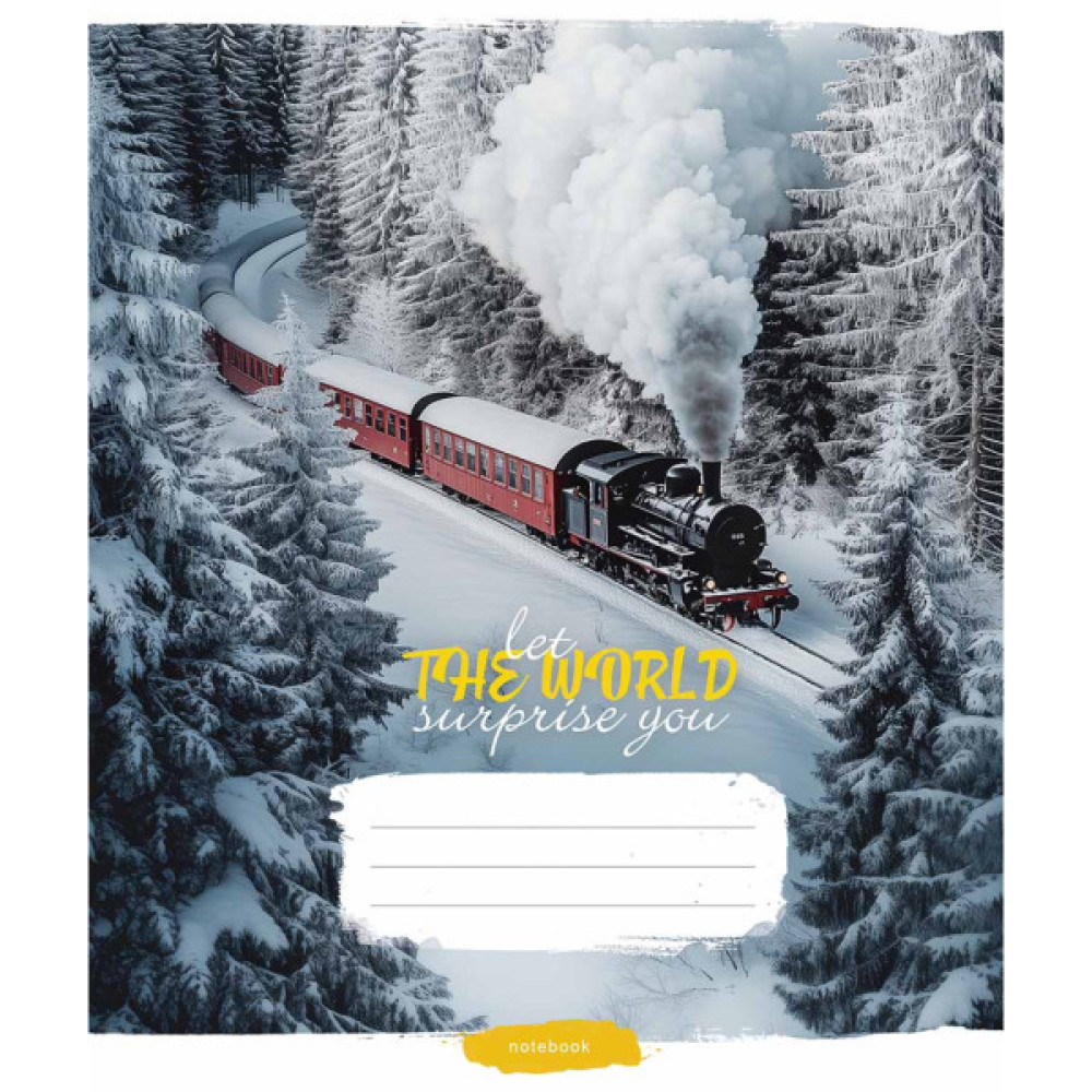 Зошит Школярик Let the world surprise you 60 аркушів клітинка (060-3548K)