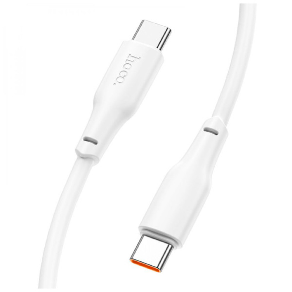 Дата кабель USB-C to USB-C 1.0m 100W TPE X93 white HOCO (6931474790712)