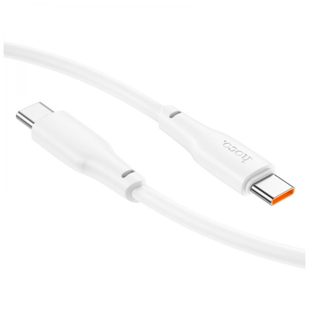 Дата кабель USB-C to USB-C 1.0m 100W TPE X93 white HOCO (6931474790712)