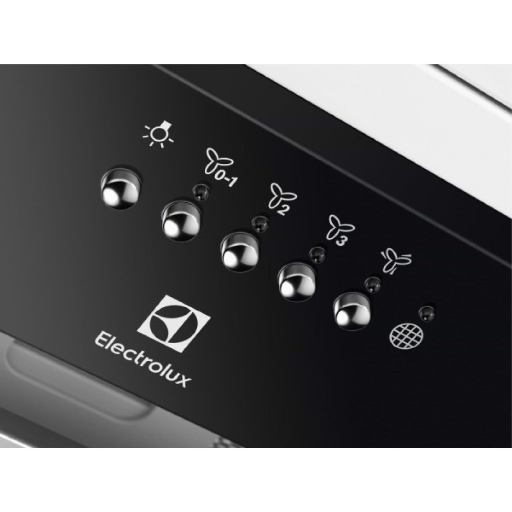 Витяжка Electrolux вбудована, 54см, 600м.куб/год., Hob2Hood, чорний
