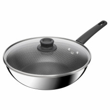 Сковорода Tefal ВОК Emotion+ Power з кришкою 28см (E3411655)