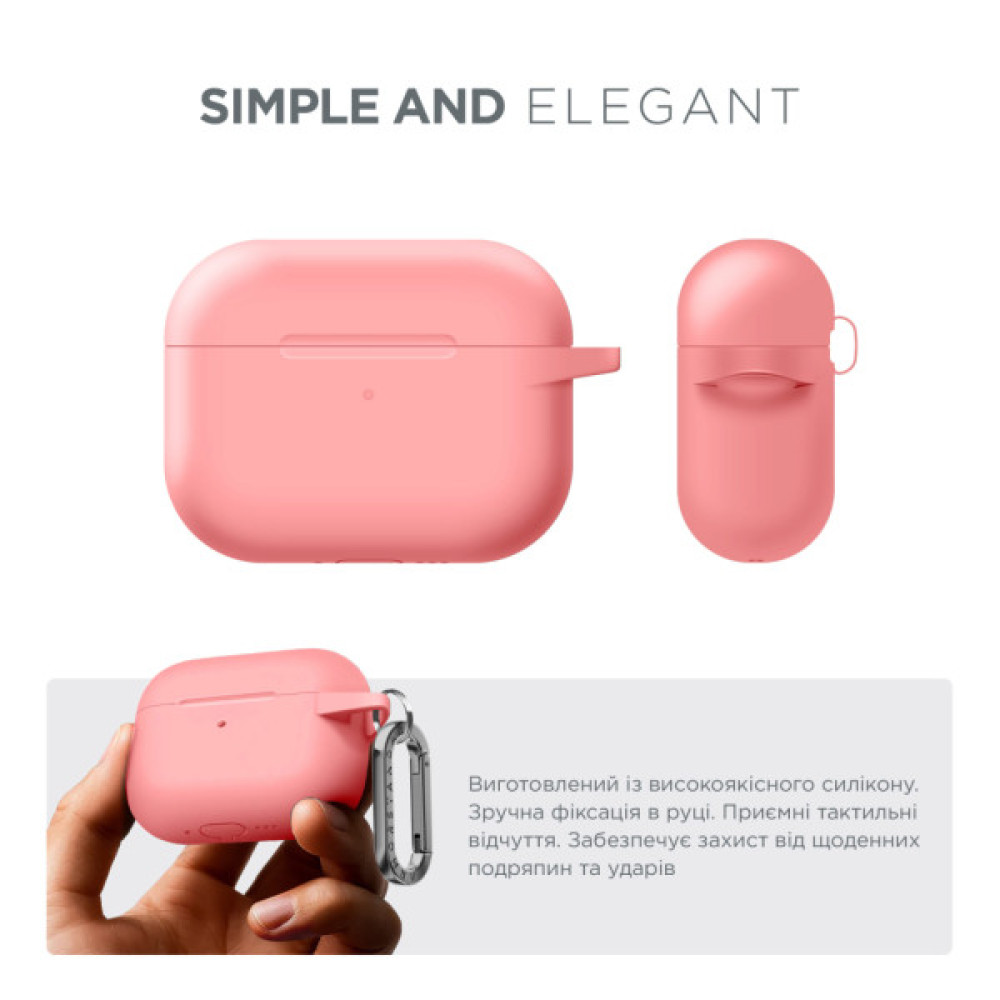 Чохол для навушників Armorstandart Hang Case For Apple AirPods Pro 3 Pink (ARM88280)