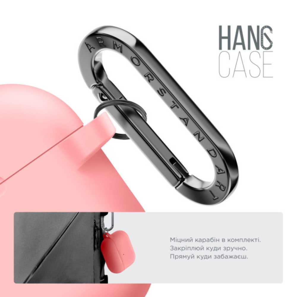 Чохол для навушників Armorstandart Hang Case For Apple AirPods Pro 3 Pink (ARM88280)