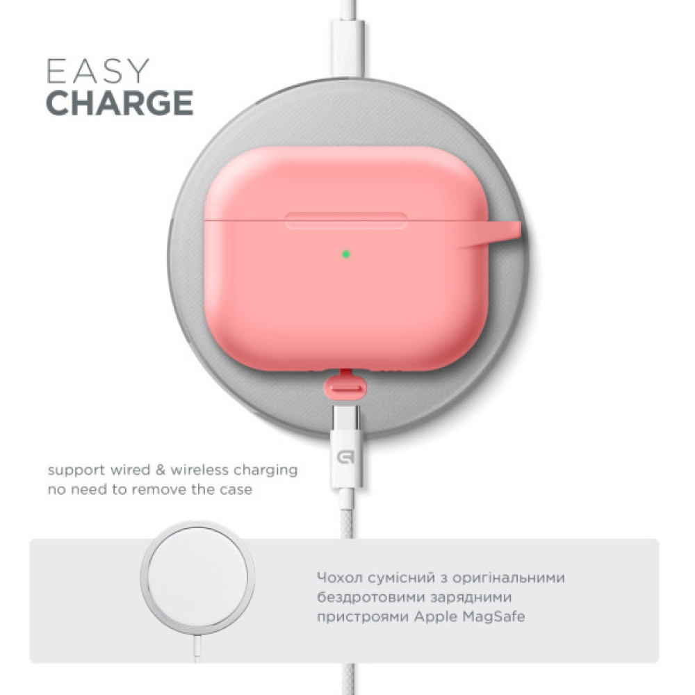 Чохол для навушників Armorstandart Hang Case For Apple AirPods Pro 3 Pink (ARM88280)