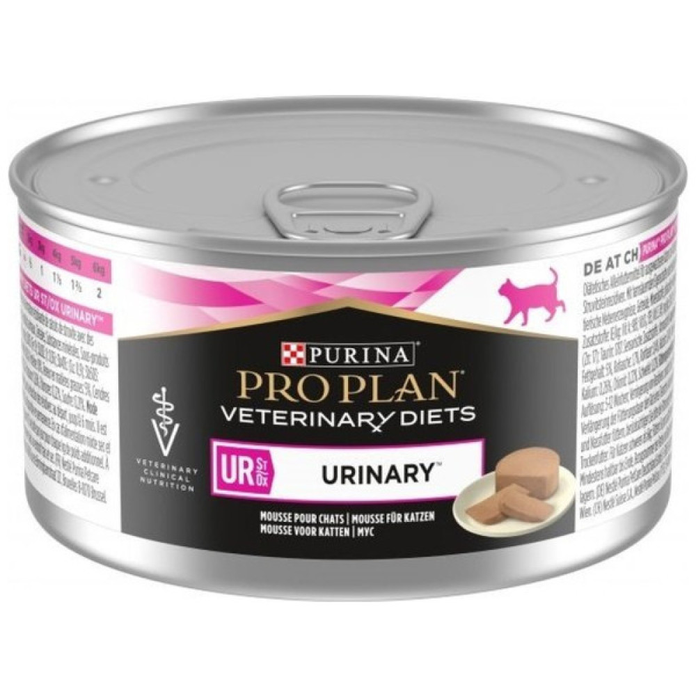 Вологий корм для кішок Purina Pro Plan Veterinary Diets UR ST/OX Urinary При сечокам'яній хворобі 195 г (8445290093431)
