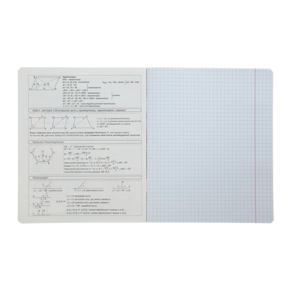 Зошит ZiBi предметний BLACK, 36 аркушів, клітинка, геометрія (ZB.1730-03)