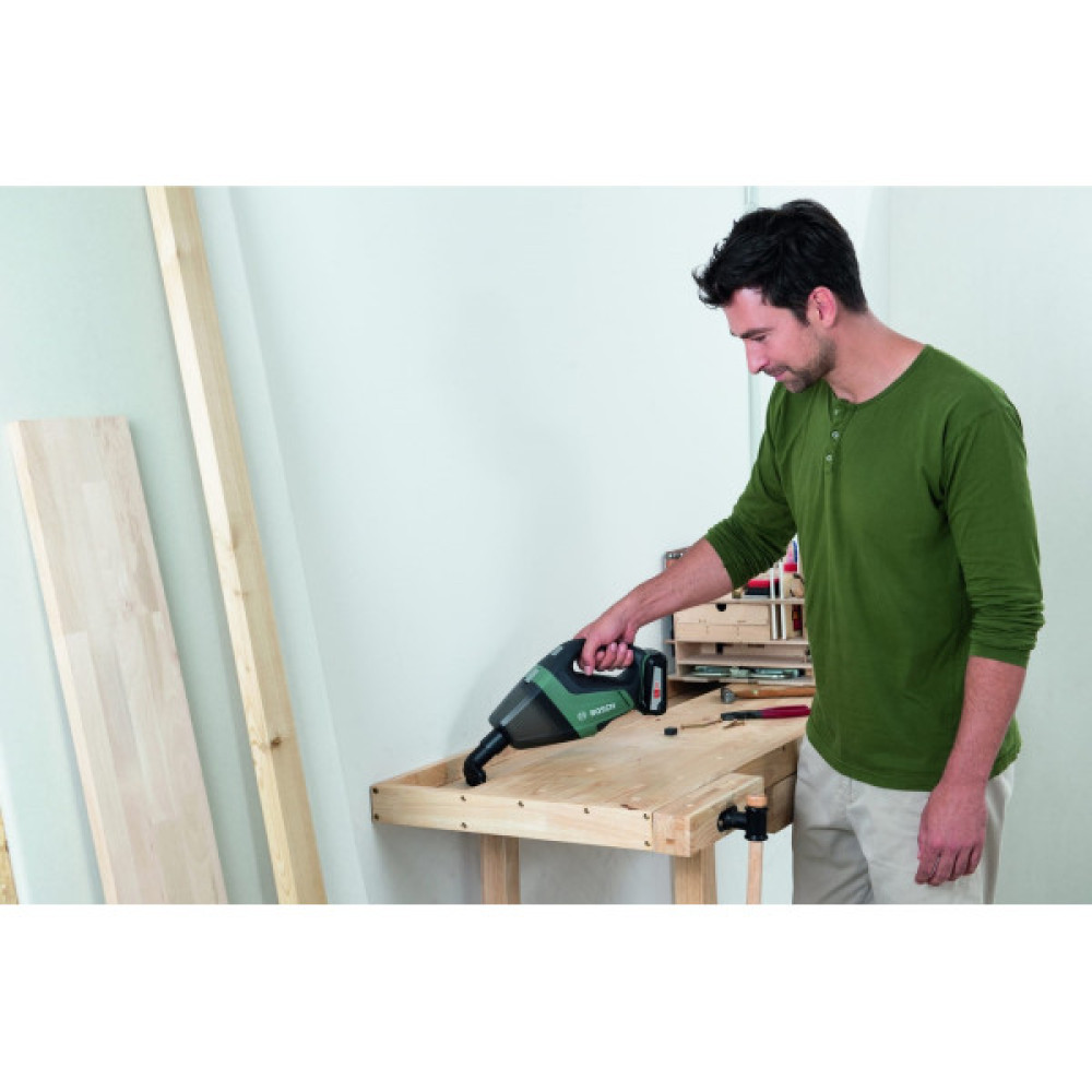 Пилосос професійний акумуляторний Bosch UniversalVac 18 18В акб 1х2.5Ач 9кПа контейнер 0.5л 1.3кг